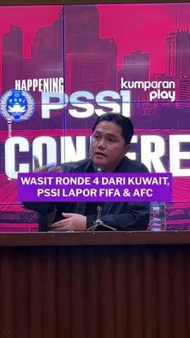 PSSI keberatan dengan penunjukan wasit untuk Ronde 4, di mana mereka berasal dari Kuwait, regional yang sama dengan tuan rumah Arab Saudi. Ketua Umum PSSI, Erick Thohir, sudah melaporkan hal ini ke FIFA, dan juga sudah protes ke AFC. Erick meminta wasit untuk Ronde 4 berasal dari negara netral yakni di luar wilayah Arab. Aset: kumparan/Azrumi El #happening #update #bolasports #svt #pssi 