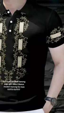 men's ethnic style barong polo shirt Short Sleeve modern barong for men OOTD OUTFIT  #OOTD  #outfitideas  #polobarong  #modernbarong  #ethnicstylepolo 