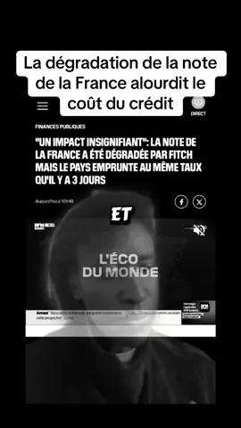 PARTIE4- La baisse de la notation peut entraîner des taux plus élevés et des conditions d’emprunt moins favorables, impactant directement particuliers et entreprises. PARTIE 3 ->  @Flo.off Abonne-toi pour ne pas manquer la suite. #notation #fitch #france #pretemprunt #akaahub 
