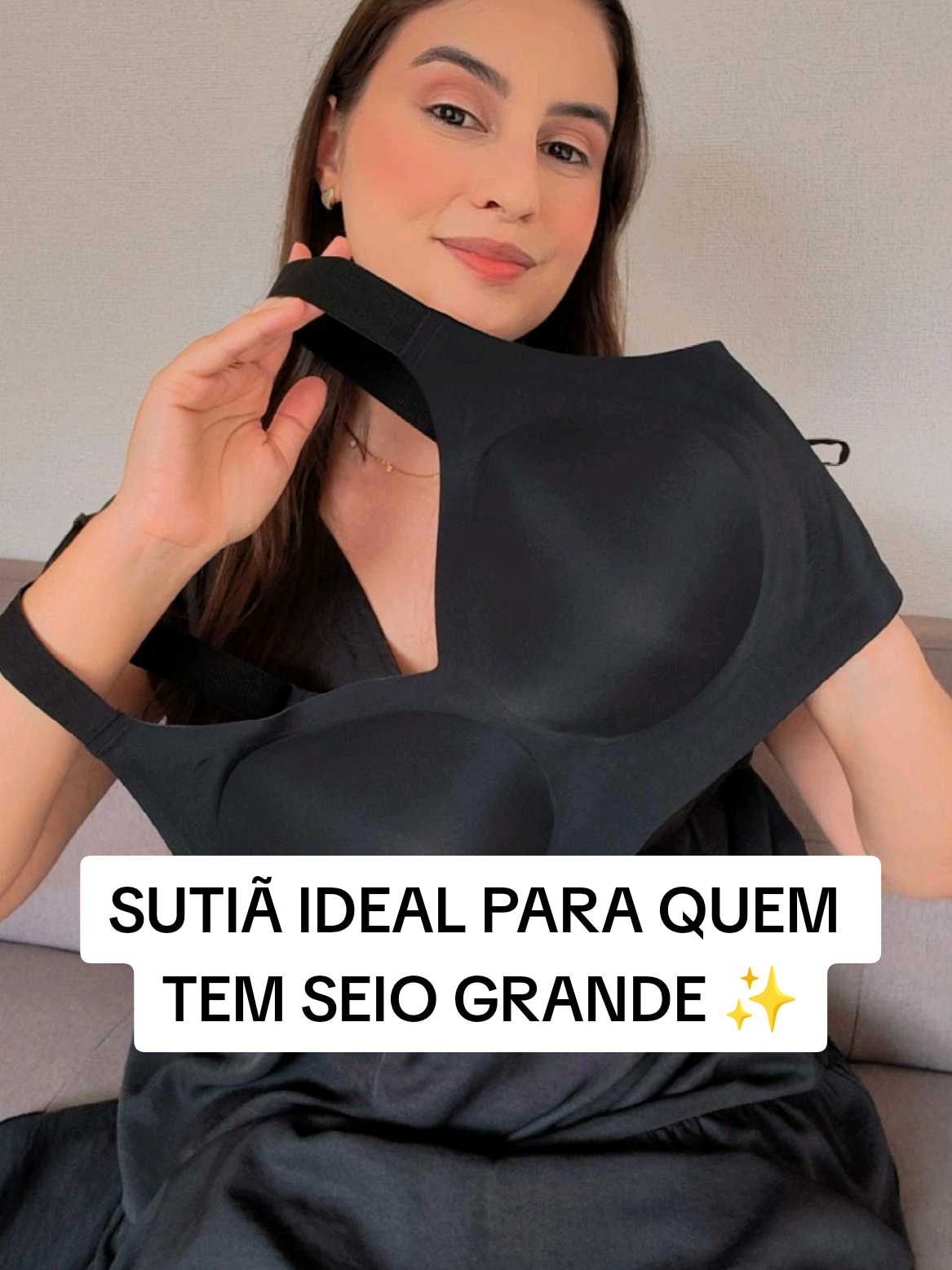 Se você tem seio grande esse sutiã vai te trazer mais conforto no dia a dia ✨  #TikTokShopこれ買い #sutiasemcostura #sutiaconfortavel #ModaIntima 