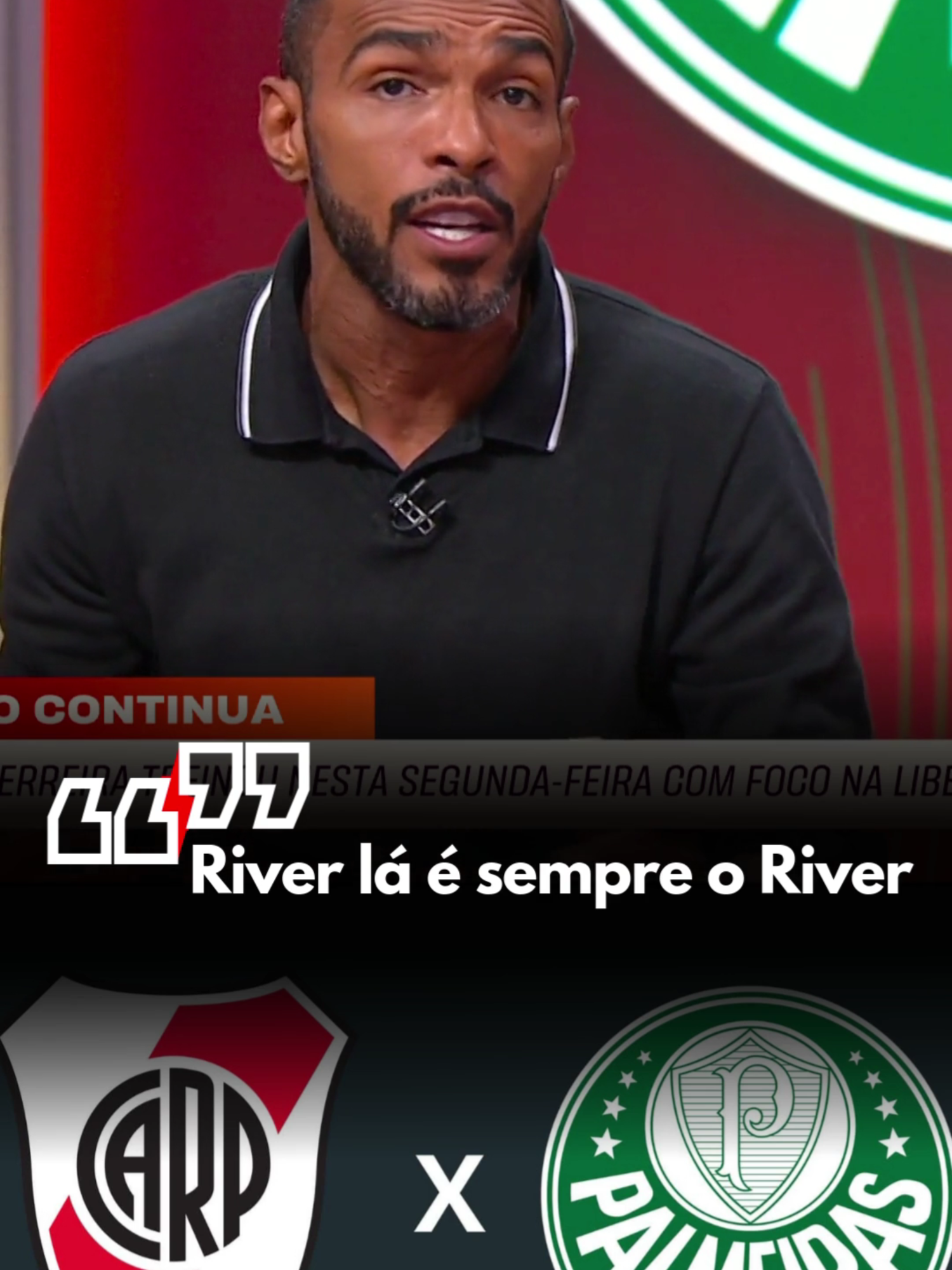 RICHARLYSON PONTUA DUELO DO PALMEIRAS CONTRA O RIVER PLATE PELA LIBERTADORES #tiktokesportes #palmeiras #riverplate #libertadores #futebol