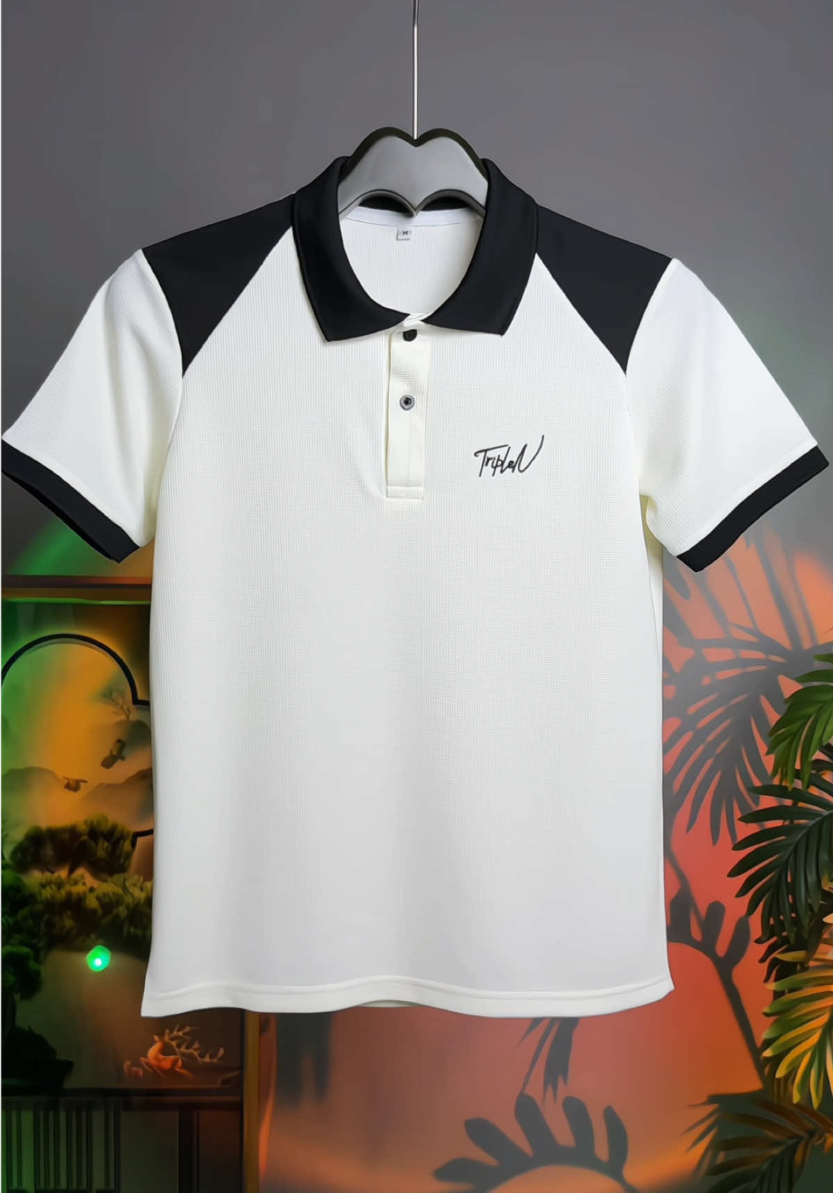 Áo Polo Nam TripleN Phối Vai Chất Liệu Vải Waffle Tổ Ong Co Giãn #aopolo #aopolonam #thoitrangnam #viraltiktok #xuhuong 