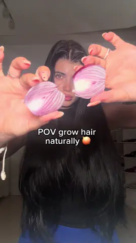 smells so bad but works wonders for hair growth 🧅 always use red onions for this hack!  #hairgrowth #hairgrowthtips #longhair #DIY 