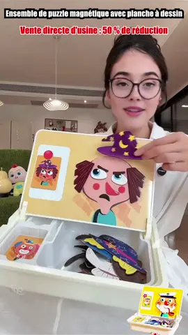 🎃HALLOWEEN PRE-SEASON 50% OFF👻 Magnetic Puzzle Dress-Up Game Children's Double-Sided Educational Toy Portable Preschool Learning Toy