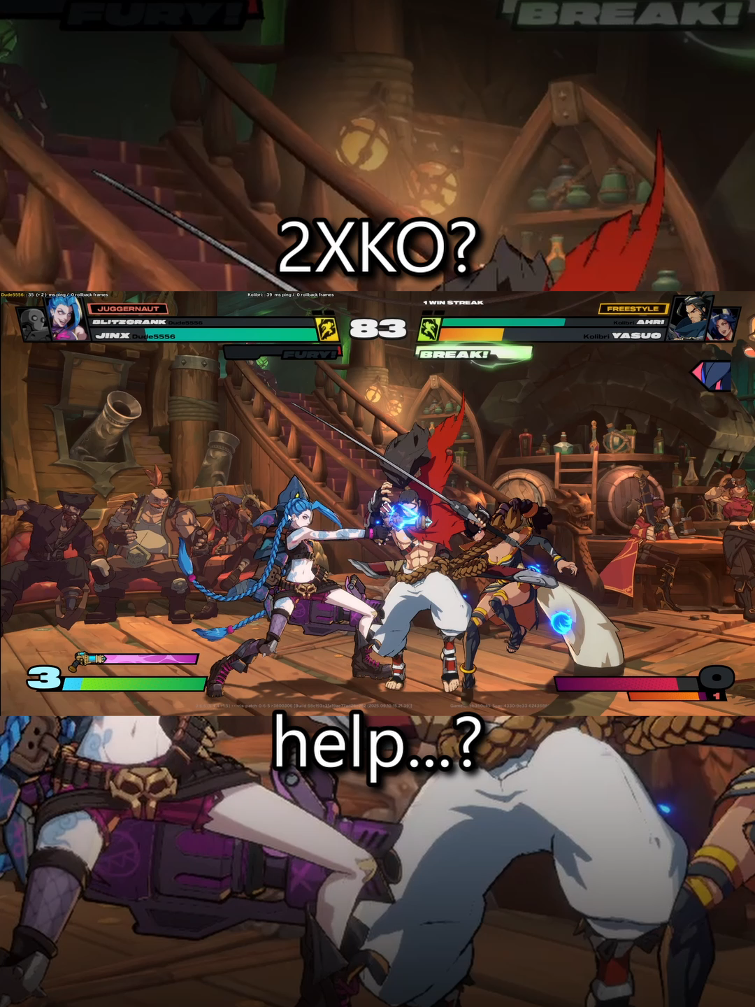 103 hit combo... #gaming #twitchstreamer #2xko #jinx #fightinggame #combo #funny