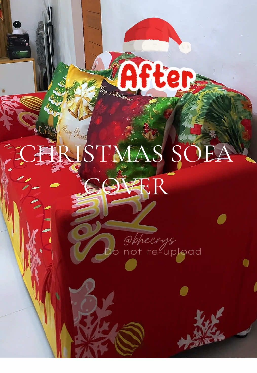 #sofacover #christmas #christmasdecor #christmassofacover #universalsofacover 