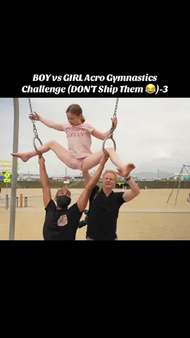 BOY vs GIRL Acro Gymnastics Challenge (DON'T Ship Them 😂)-3
