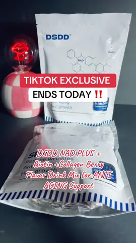 DSDD NAD PLUS +Biotin +Collagen Berry Flavor Drink Mix for ANTI AGING Support, Trending products flash sale discount women's products women 30+ women 40+  #biotin #antiaging #viralontiktokshop #TikTokShopCreatorPicks #nadplus @DSDD Global Health  Final price may vary depending on each customers available coupons. Promotion may have ended by the time you see this.