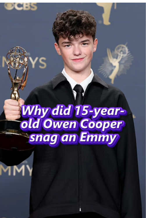 Why did 15-year-old Owen Cooper snag an Emmy? The answer might just hint at his future!#foryou #celebrity #tiktok #owencooper 