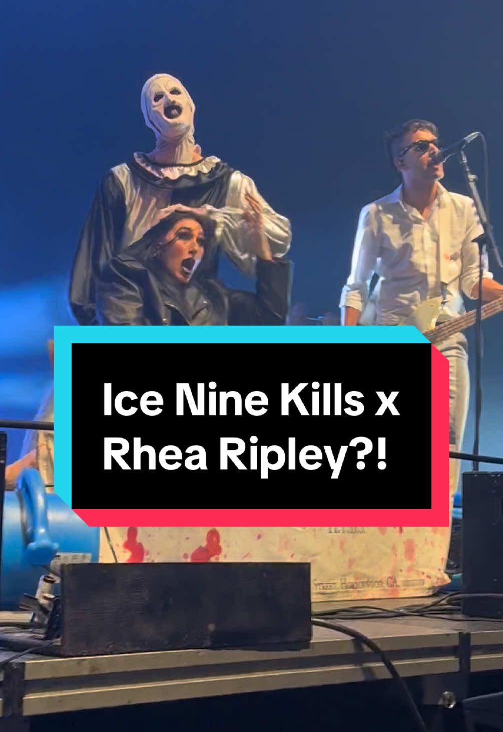 @🩸ICE NINE KILLS🩸, Art The Clown and @Rhea Ripley is the crossover we didn’t know we needed! #iceninekills #rhearipley #terrifier #silverscream #metalcore 