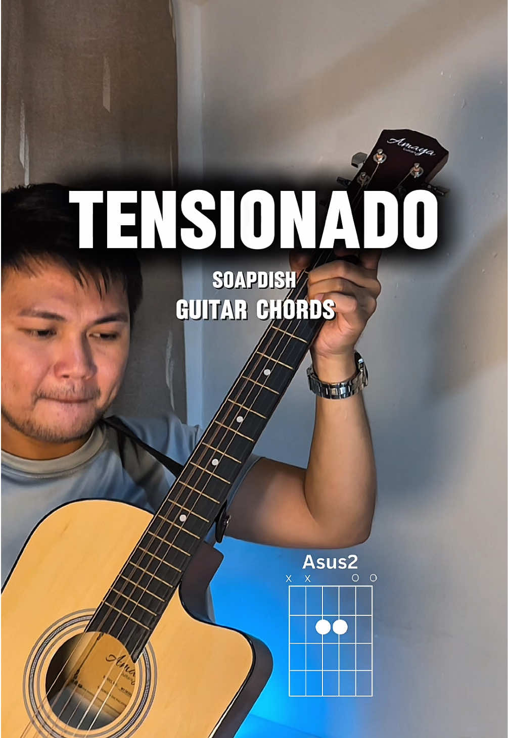 Tensionado by Soapdish guitar chords | cover #guitarforbeginners #ianrycemusic #fyp #opm 