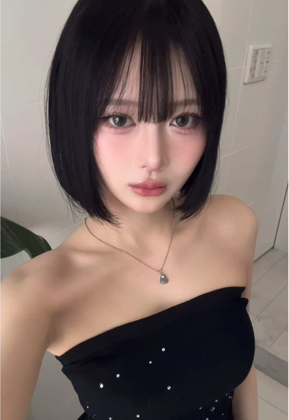 黒髪🖤 #makeup #ボブ #bobhaircut #blackhairstyle #サロンモデル 