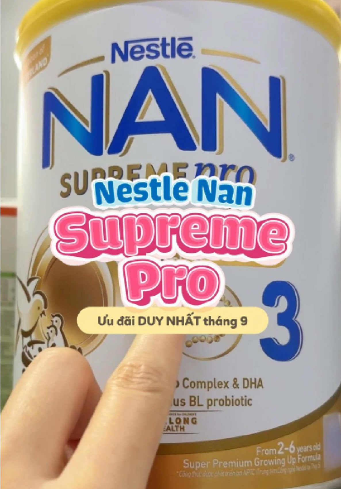 Mát lành dễ tiêu 🌿 – NAN Supreme Pro 3 giúp bé hấp thu tốt, phát triển khỏe mạnh 💕 #ConCung #LoveConCung #nansupremepro3 