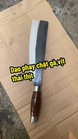 Dao phay chặt gà,vịt và thái thịt được làm thủ công bằng thép nhíp xe sắc bén lâu, bền #xuhuong #daonhabep #daonhipxe #daophay 