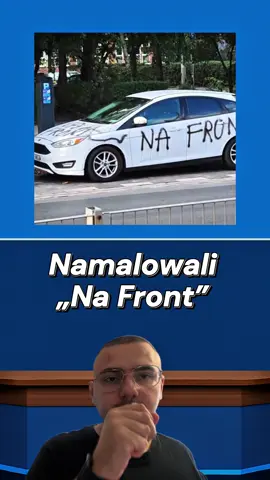 Napis »Na front« na aucie we Wrocławiu #news #wiadomości #info #ciekawostki #wrocław 