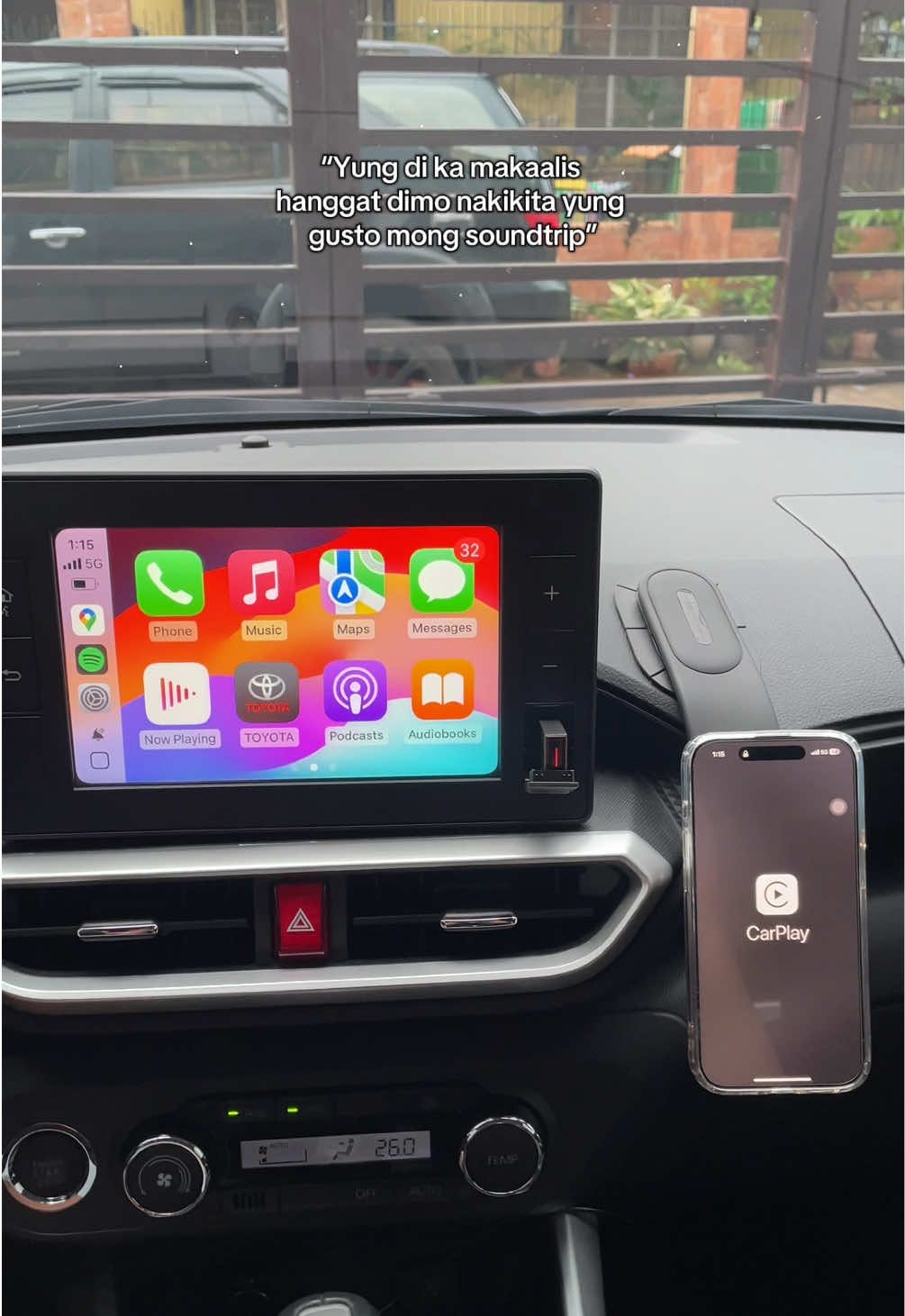 Sobrang angas talaga kapag naka wireless kana, gamit na gamit talaga head unit mo #carplay #caraccessories #fyp #car 