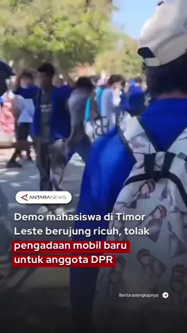 Demo mahasiswa di Timor Leste berujung ricuh, tolak pengadaan mobil baru untuk anggota DPR #demotimorleste #timorleste #parlemen #mobilbaru #aksidemo