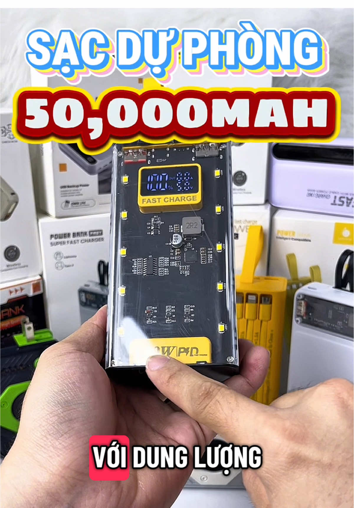 Có sạc nhanh #sacduphong50000mah #sacduphongtrongsuot #phukiendienthoai #sacduphong #sacduphongsieudungluong #muataitiktokshop #bozzanomission #cerealcerdik 