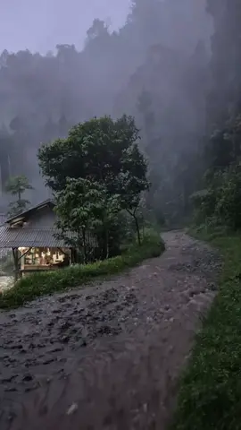 serasa ingin kembali ke masa lalu melihat suasana kampung yg tenang dan penuh kedamaian 😌🌧️🍃#fyp #foryou #kampungasri #tinggaldikampung #nostalgia90an 