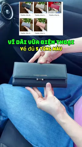 Ví cầm tay nữ dáng dài đơn giản mà đẹp sang, đựng vừa điện thoại, nhiều ngăn đựng thẻ đựng tiền. #vicamtaynu #vidaicamtay #vinucamtay #vidungdienthoai #vinuxinh 