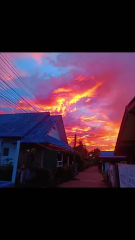 #วันนี้ท้องฟ้า⛅🌈 ที่บ้านแบบสวย🥰🥰