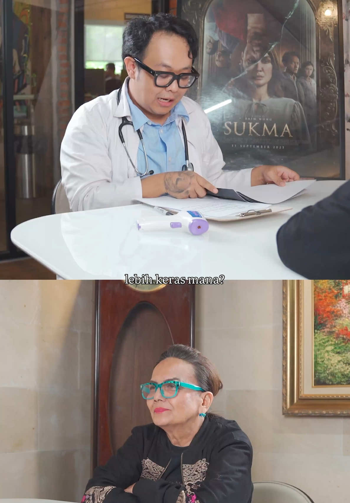 Pasien Capricorn saya, Ibu Cristine Hakim lagi berobat di tengah-tengah promo film “Sukma”. 