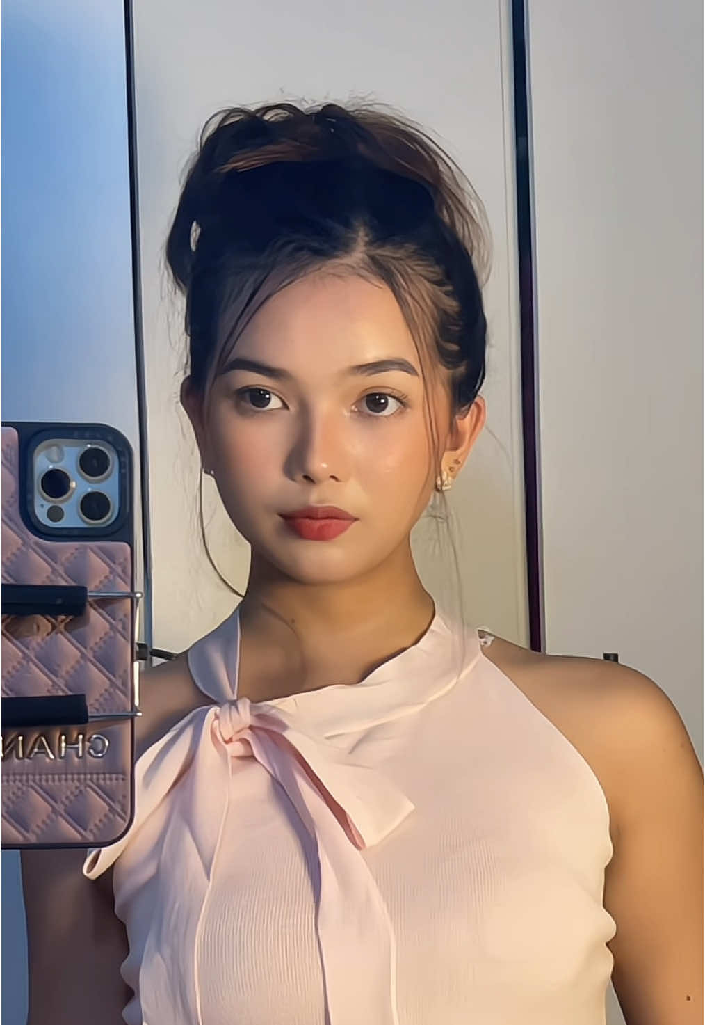 soft girl era🌸 #fyp #bowknot #ribbontop #foryoupage #OOTD 