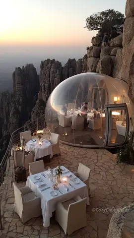Bubble Tent on the Edge #sereneescape #Shorts #mountainscenery #restaurantexperience #aiart 