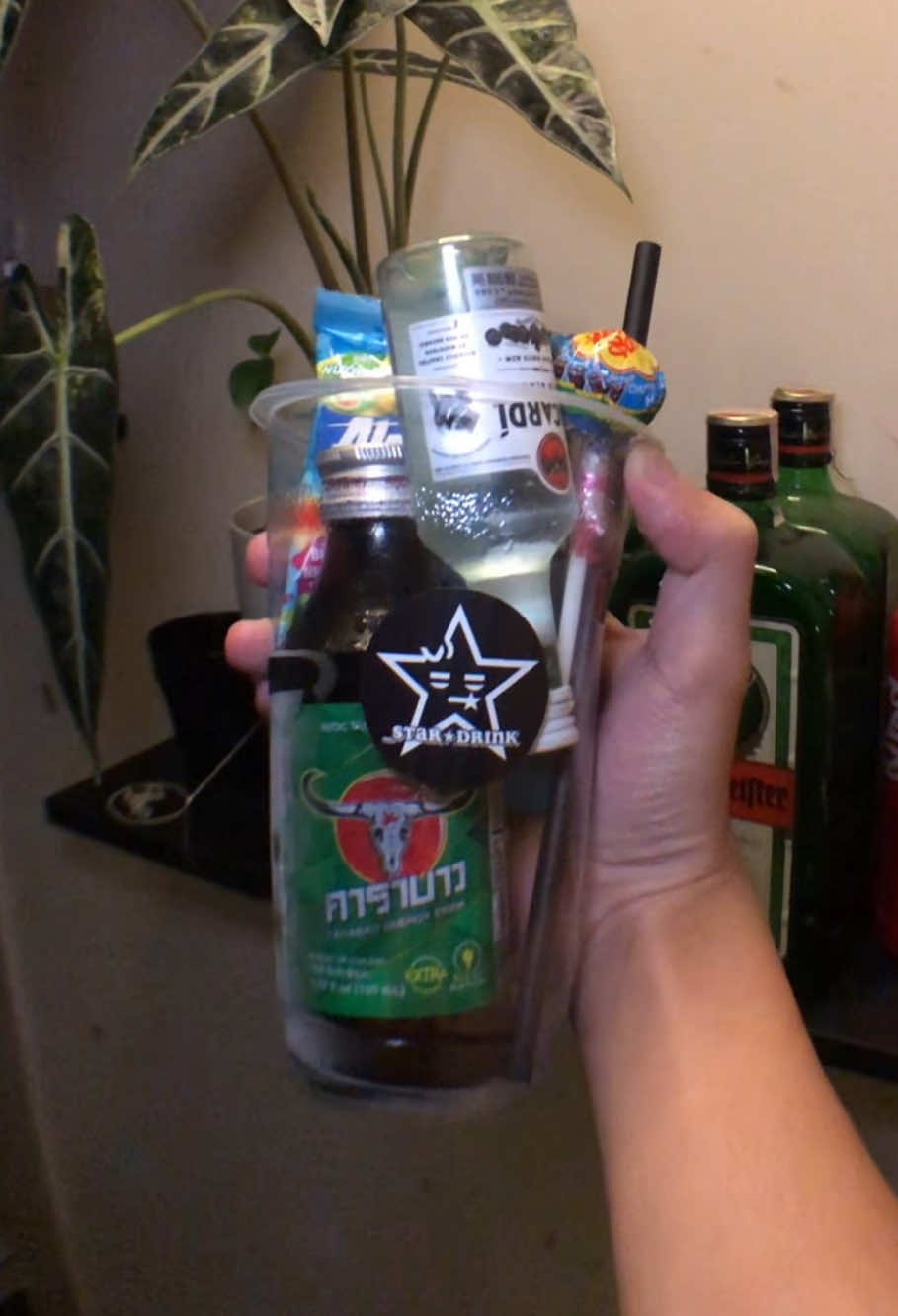 chill w stardrink 🥤✨ #stardrink #cocktail #soda #icecup #jagermaister 