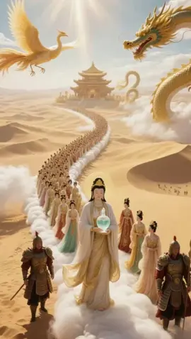 Từ đồng ruộng xanh tưới đến biển rộng sóng lớn và nay là sa mạc khô cằn khắc nghiệt. Hãy cùng Quan Âm Đại Sĩ và đoàn chư phật cùng mang ánh sáng và khát vọng tới nơi đấy #loivangphatday #adidaphat #viral #viralvideo 🙏🙏❤️❤️❤️