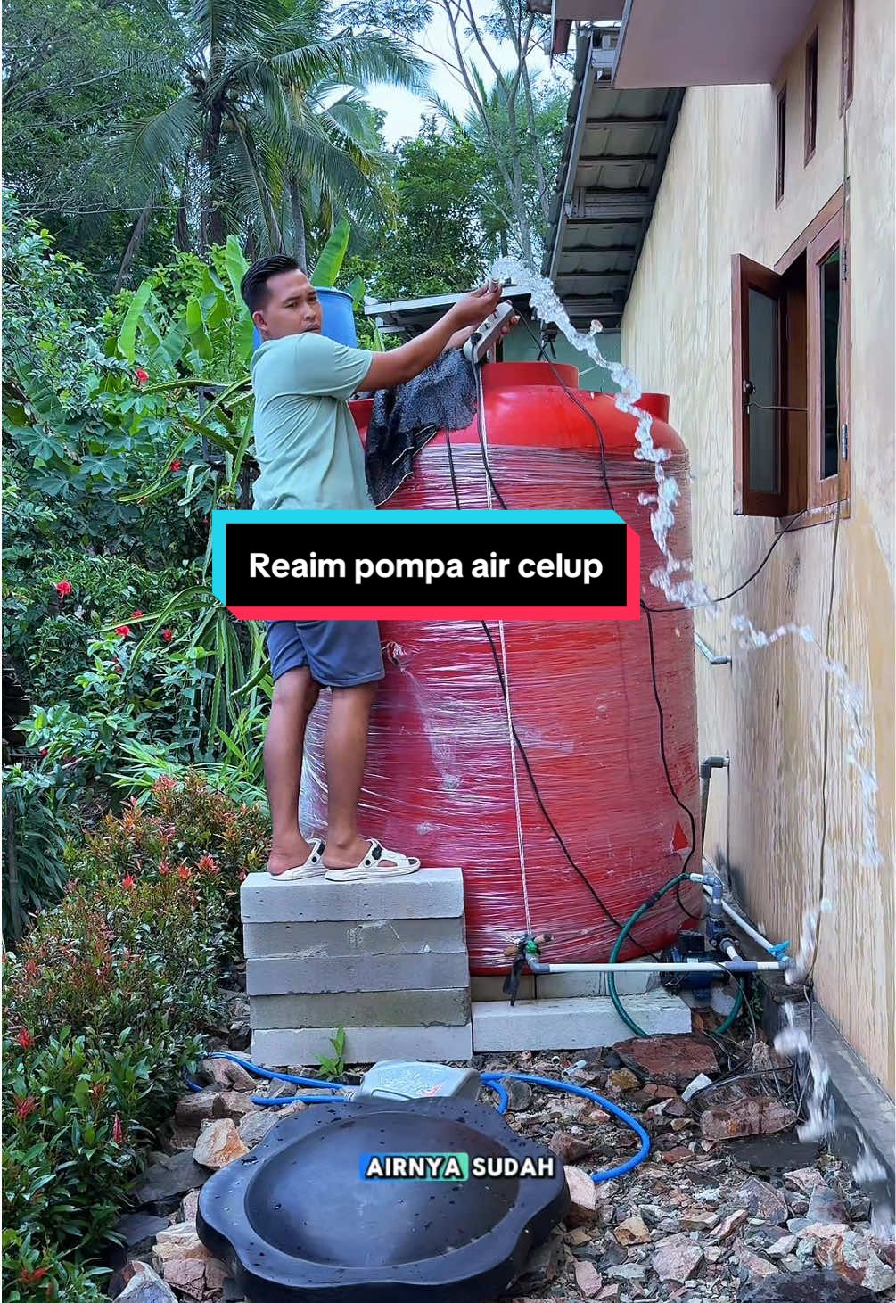 Reaim pompa celup listrik serbaguna bisa buat sumur kolam atau toren #reaim #pompaaircelup #pompaair 