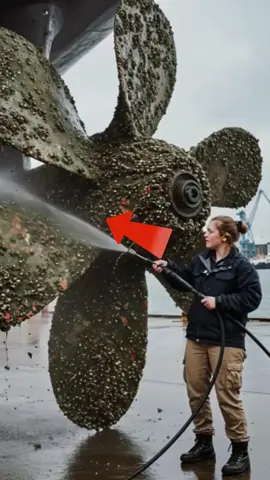 That’s a full barnacle harvest just waiting under the ship!#fyp #foryoupage #knowledge #barnacles #clean 