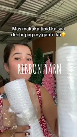 Eto tlaga ganda pang decor  mura paa‼️ #christmasdecor #christmastreedecor #christmastreedecoration #ribbonyarn 