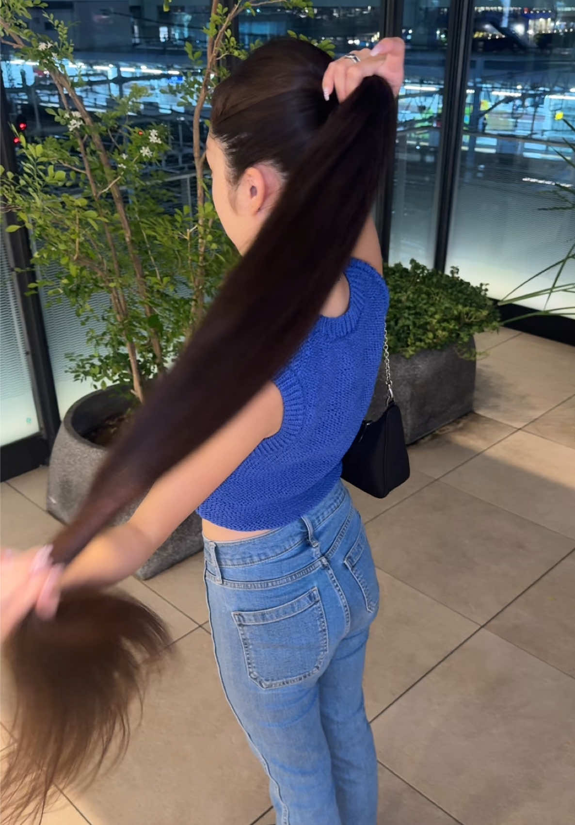 欲しいなら♡このポニーテールあげるよ!!!! #友達が可愛すぎる#スーパーロングヘア#fyp#ポニーテール   