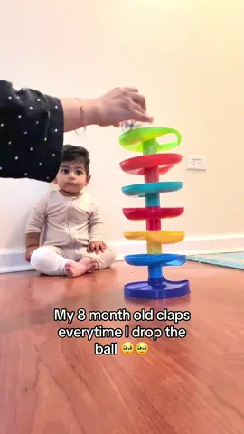 My little bundle of joy 🥰 #babyclapping #balltoy #babyboy 