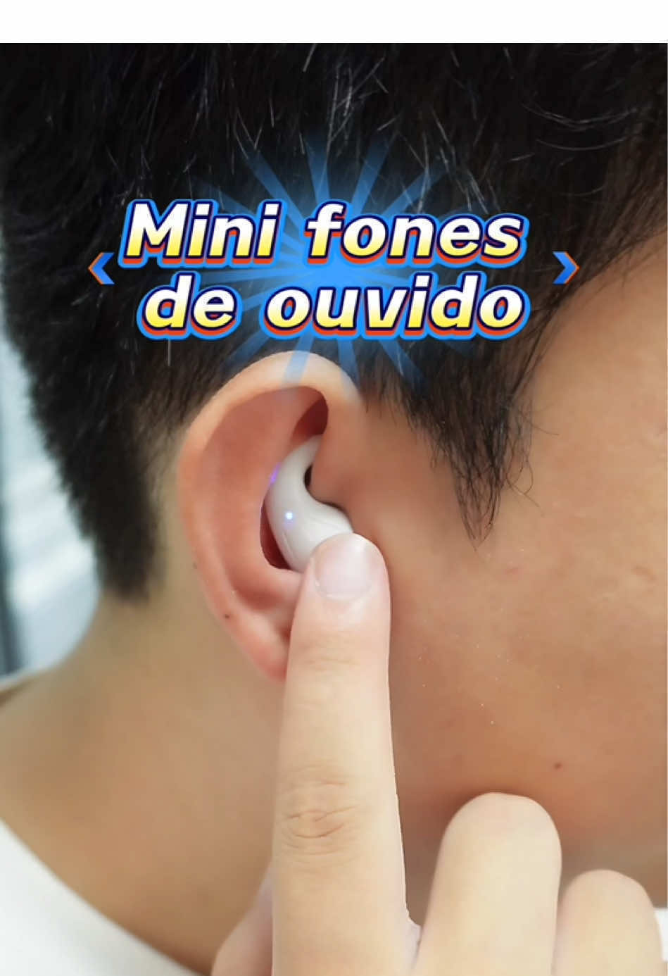 Mini fones de ouvido Bluetooth invisíveis já estão à venda.#Dormir #fone #fonedeouvido #giftidea #fonebluetooth 