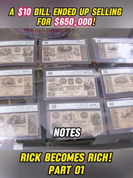 A $10 bill ended up selling for $650,000! 💵🔥💎 #foryou #entertainment #fyp #pawn #tiktok     