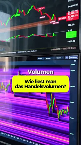 Das Handelsvolumen lesen #trading #krypto 