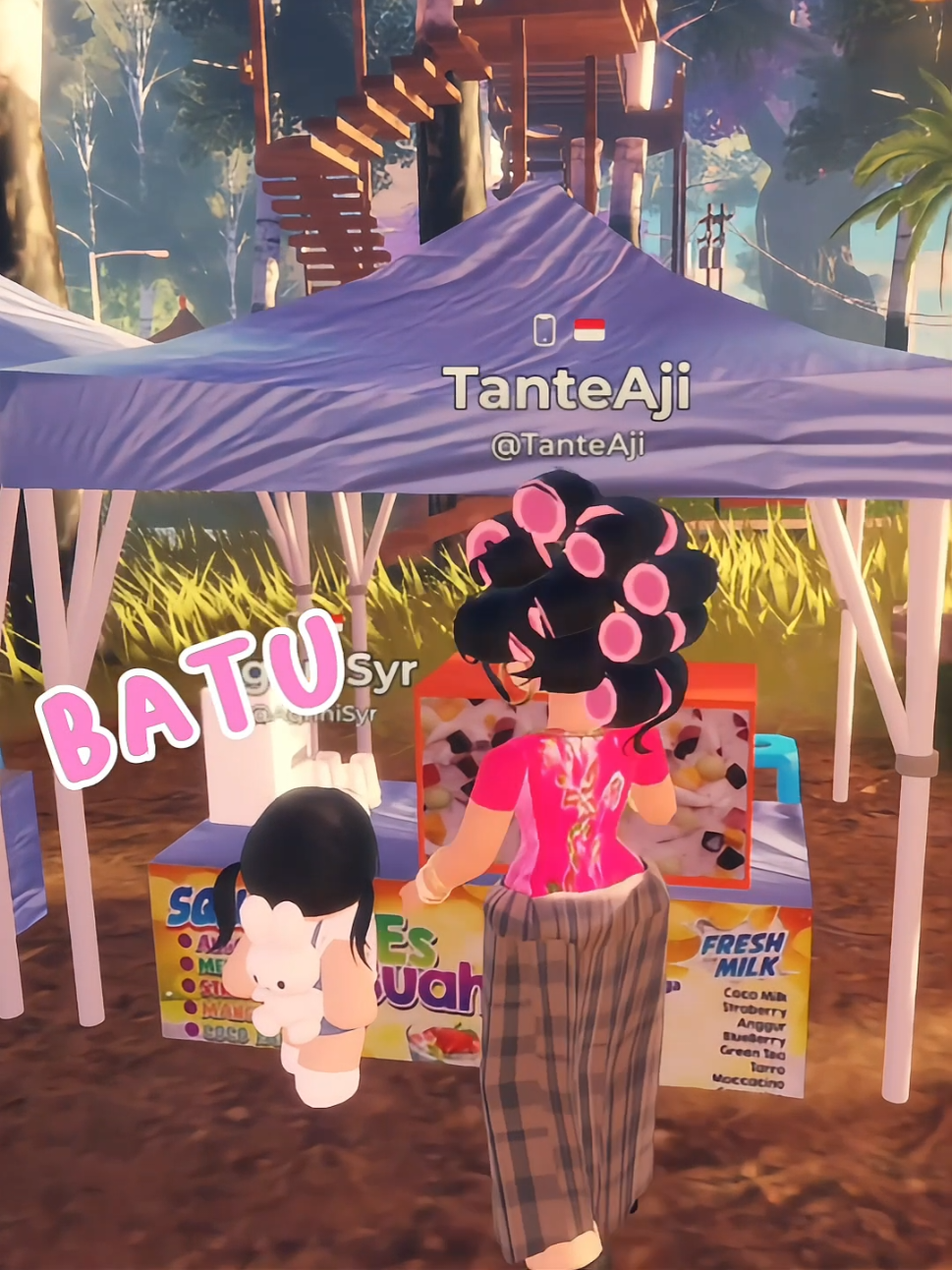 Bisa2nya Aghni panggil Bapak 😭😭 btw aku udah ganti karakter krn blondeh terlalu banyak, dia bingung mamanya yg mana, kadang dia ngikutin blonde lain 😭 makanya buat karakter yg gampang dia ingat 😂 #roblox 