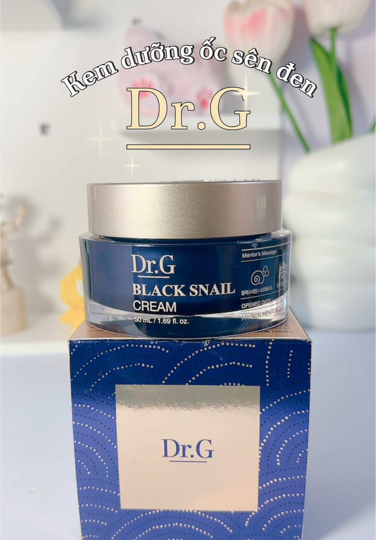 Kem dưỡng ốc sên đen Dr.G BLACK SNAIL CREAM#kemduongocsen #kemduongdrg #skincare #kemduongchonglaohoa #fyp 