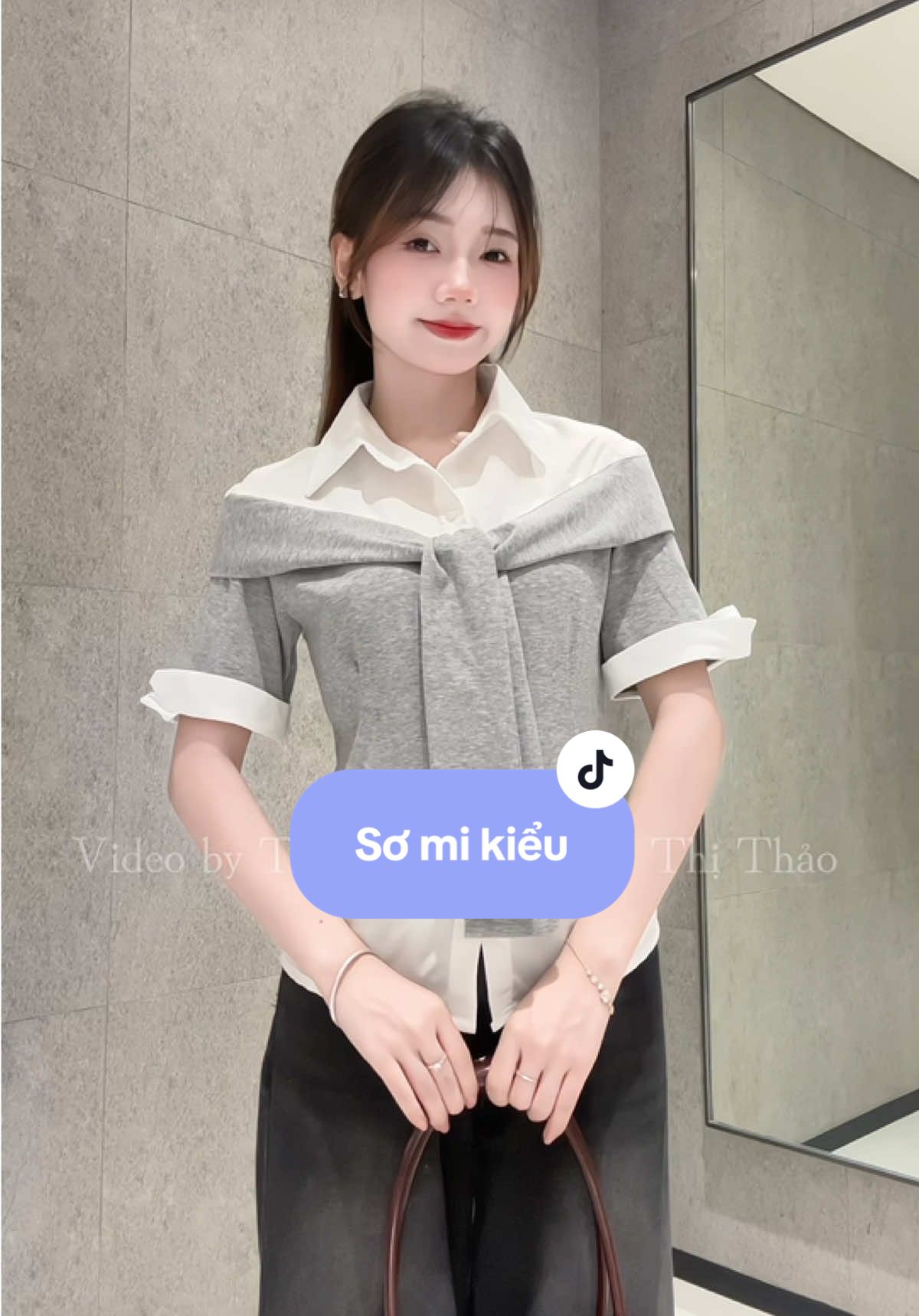 Xinhh kiểu nhẹ nhàng kín đáo🥰#viral #outfit #aosomikieu #review #xuhuong 