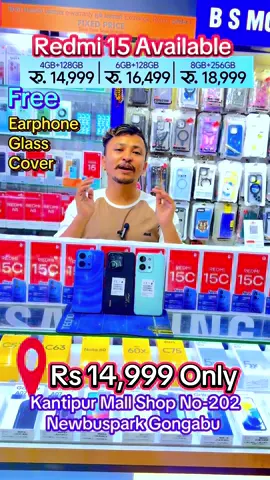 Redmi 15c Available #bsmobilezone202❤️ #redmi15c #redmi #dashainoffer #mobileshop 