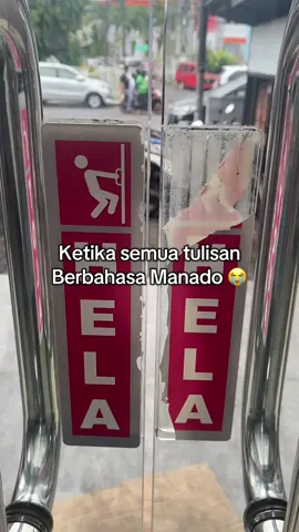 “You are in Manado without saying you are in Manado” 😭 Baca semua himbauan yang ada di jalan juga pake bahasa daerah. 