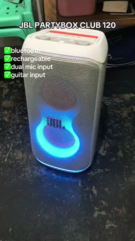 Solid original JBL Speaker partybox club 120 portable speaker. Kng ang dream mong speaker di mo kayang i cash? I tiktok paylater mo na yan…. 🥰😍 #speaker #jbl #portablespeaker #jblspeaker #partyboxclub120 #fypシ 