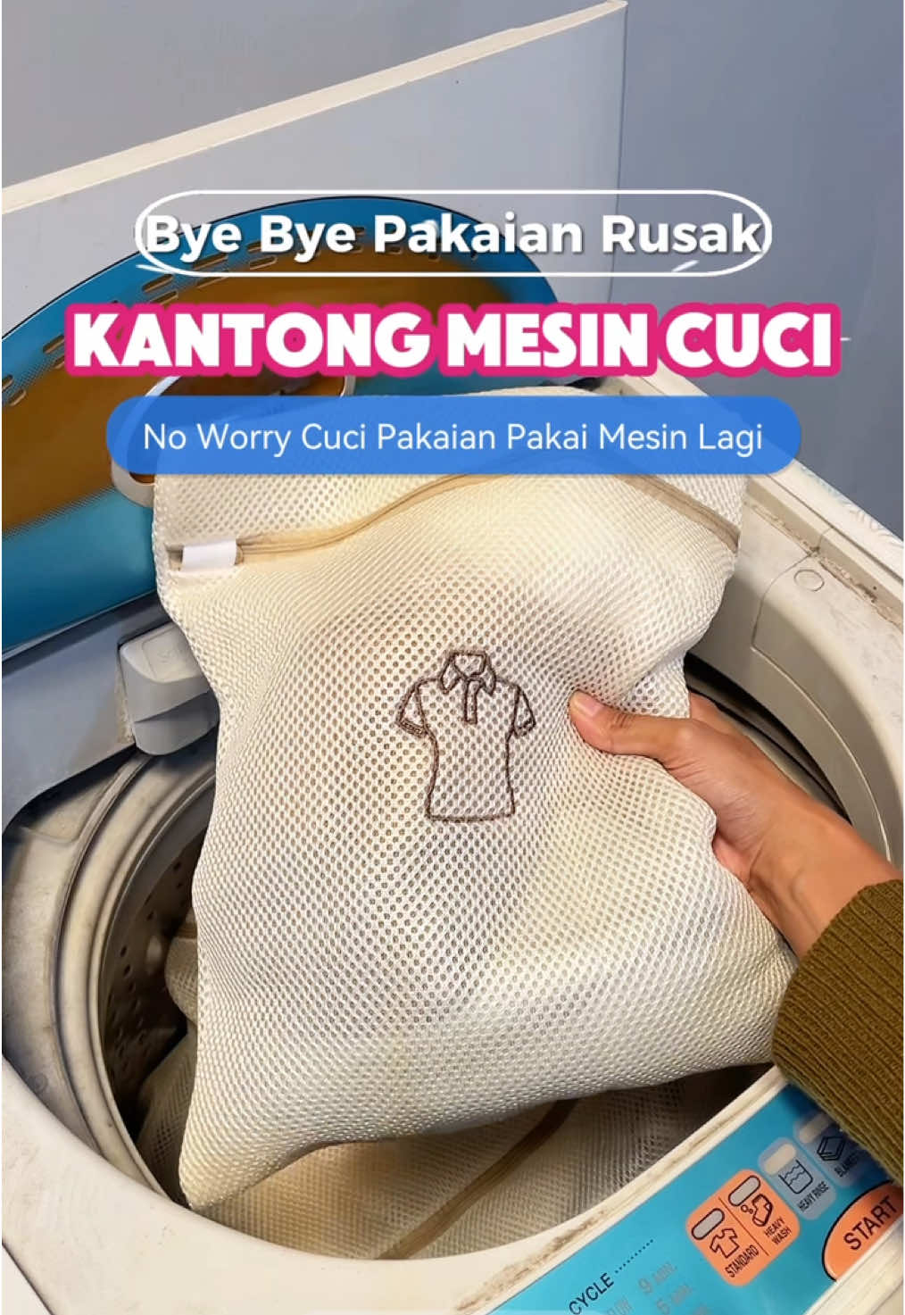 Pakaian Auto Nggak Rusak & Melar Lagi Tiap Dicuci Pakai Mesin  😍🛍️ . #kantongjaringmesincuci #laundrybagjaring #kantongmesincuci #kantonglaundry #kantongjaringmasincuci 