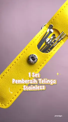 Pembersih telinga 1 set isi 6 pcs. Desain sendok dan spiral, aman dan nyaman untuk menjaga kebersihan telinga ✨🫶🏻 #pembersihtelinga #earcare 