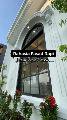 Rahasia Fasad Rapi Atap Teras Classic  🔘Rangka Atap Hollow Galvanis 🔘Penutup Atap Alderon RS Trimdeck 1 Layer 🔘 Plafon Gypsum  Client: @Gie Sha @Annisa Winarno  📍Kertosono-Nganjuk  #terasclassic #kanopi #alderon #jendelalengkung #kontraktorkediri 