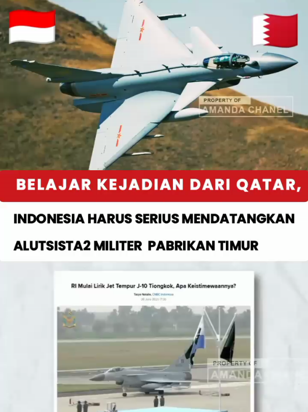 Belajar Dari Qatar, Indonesia Harus Serius Mendatangkan alutsista2 Pabrikan Timur, untuk mengimbangi ketergantungan oleh alutsista barat. #indonesia🇮🇩 #qatar #pelajaran #alutsista #military 