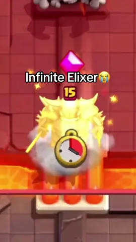 Infinite Elixer theory😭 #clashroyale 