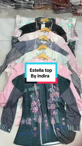 New arrival estella top by indira #fyppppppppppppppppppppppp#viralvideo#fyp#kembanggallerybireuen#atasanwanita 